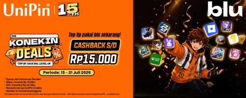 Konekin Deals bareng Blu Dapatkan Cashback 15.000!*